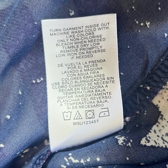 Wallflower Womens Star & Stripes Kimono Cardigan Patriotic Blue Size Medium - Picture 7 of 7